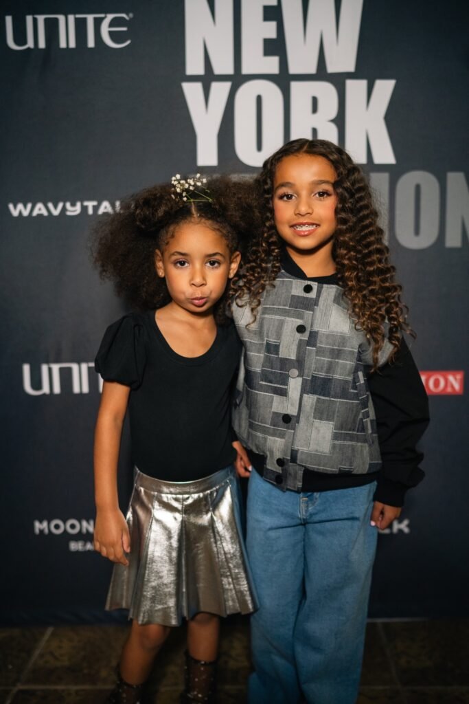 Anaia Rose Medford and Brother pose on the red carpet at New York Fashion Week - Courtesy of Brandon Medford